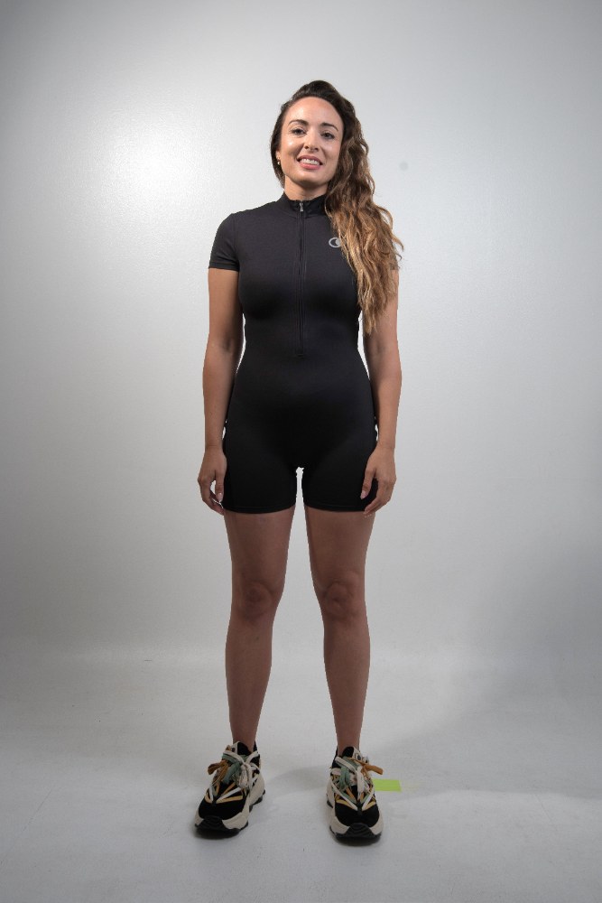 Black Lunate Jumpsuit