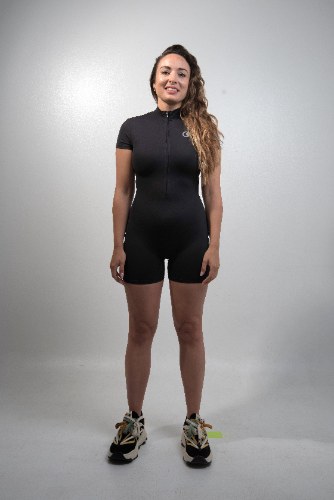 Black Lunate Jumpsuit